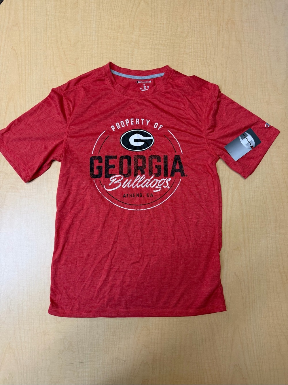 Champion Red Georgia Bulldogs Short Sleeve Tee